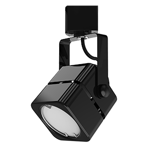 Gauss Светильник трековый куб GU10 220V IP20 60*145мм черный однофазный TR009