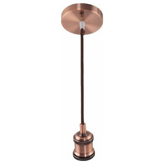 Horoz Electric 021-003-0001 Красная медь E27 1M Декоративный патрон на подвесе TESLA HRZ00002546