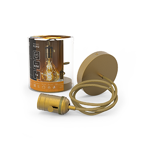 Gauss Светильник подвесной PL041  черный E27, 1 м, 1/40 PL042