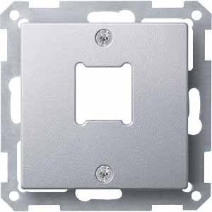 Купить SE Merten SM Алюминий Центральная плата 1-ая для розетки RJ11/RJ45 MTN291160