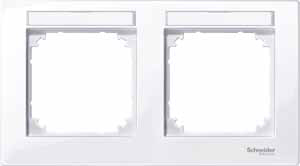 Купить SE Merten SM Бел Актив Рамка 2-ая с полем для надписи горизонтальная (MTN514225)