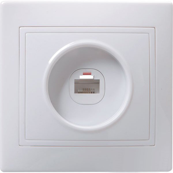 Купить IEK KVARTA РТ10-КБ Розетка 1местн. телефонная (белый)