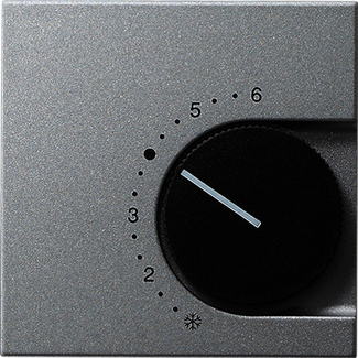 Gira System 55 Алюминий Накладка для регулятора температуры пола 149626