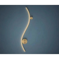 Kink Light 08410-80R,33(3000K) Бра Фальте золото (правое) w20 h80 Led 15W (3000K)