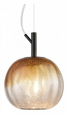 VELANTE 379-006-01 Подвес Черный/Янтарный E27 1*40W