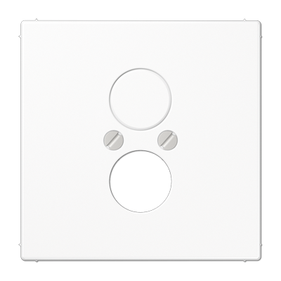 JUNG LS 990 Белая Накладка для 2-х акустических гнезд L2S LS962WW