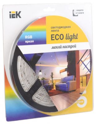 IEK Лента LED 5м блистер LSR-3528RGB54-4.8-IP20-12V -eco