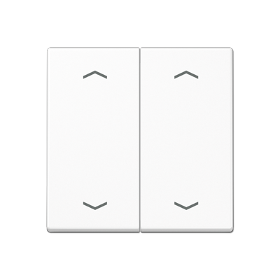 JUNG Клавиша для KNX кнопки, 2 группы, символы стрелки термопласт белый A102PBFWW