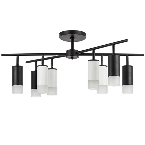 Lightstar LR7283743641 Люстра RULLO 8х50W GU10 ЧЕРНЫЙ/БЕЛЫЙ (571728+214437-4+214436-4+202431-8), шт
