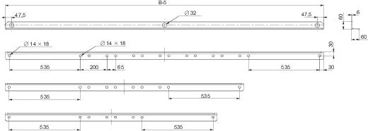Купить SE 2 Подъемные рейки 2400 NSYSFTB24