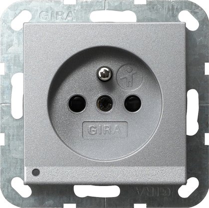 Gira Розетка с зазем штыр защ от дет LED подс 117226