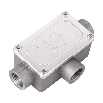 DKC Коробка ответвительная алюминиевая, 3 ввода, М25х1,5 ,IP55, 118х67х42мм