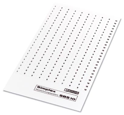 Phoenix Contact Маркировка для клеммных модулей SBS10:FORTL.ZAHLEN 21-40 1007044:0021