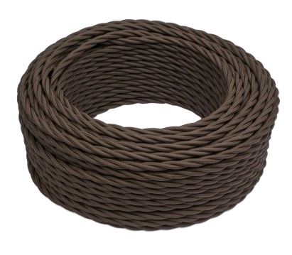 BIRONI Коричневый матовый Витой провод 3*2,5 10м B1-435-72-10