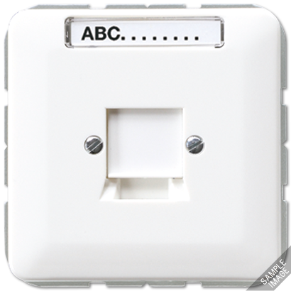 JUNG крышка для модульных гнёзд 8 VGWE, шторка с пружиной для 1-ого разъёма 569-15NWE