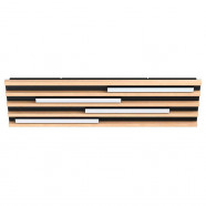 Eglo 39899 Настенно-потолочный светильник MARREIRA, LED 4x8,5W, 3840lm, L780, B220, H60, сталь, черный/дерево, коричневый