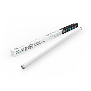 Gauss Лампа Elementary T8 20W 1560lm 4000K G13 1200mm стекло поворотная LED 93029-R