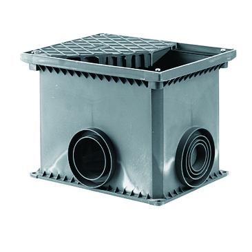 DKC Смотровой переходной колодец без дна для двустенных труб, 335х240х255мм