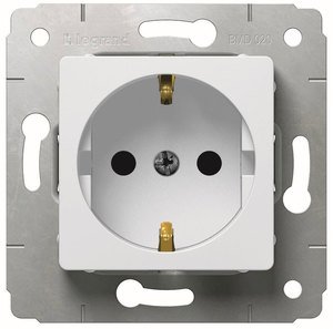 Legrand DIY Cariva Бел Розетка с/з 695946