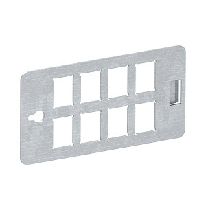 Купить OBO Bettermann Монтажная пластина для распределителя энергии UVS для 8 модулей типа "С" (Keystone) 6108028