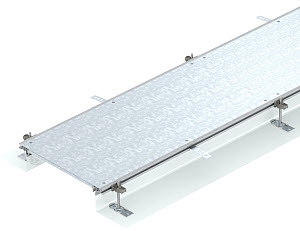 Купить OBO Bettermann Секция кабель-канала OKA-G глухая 2400x400x40–140 мм (сталь) 7424004