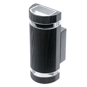 Gauss Светильник садово-парковый Enigma настенный архитектурный, 2xGU10, 100*105*300mm, 170-240V / 50Hz, 2xMax.50W, IP54, GD162