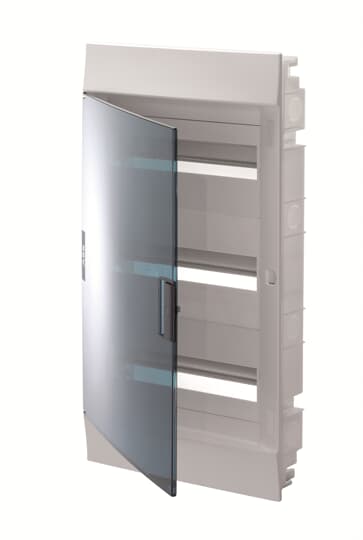 ABB  Бокс в нишу Mistral41 36М зеленая дверь 3 ряда (с клемм) 1SLM004101A1207