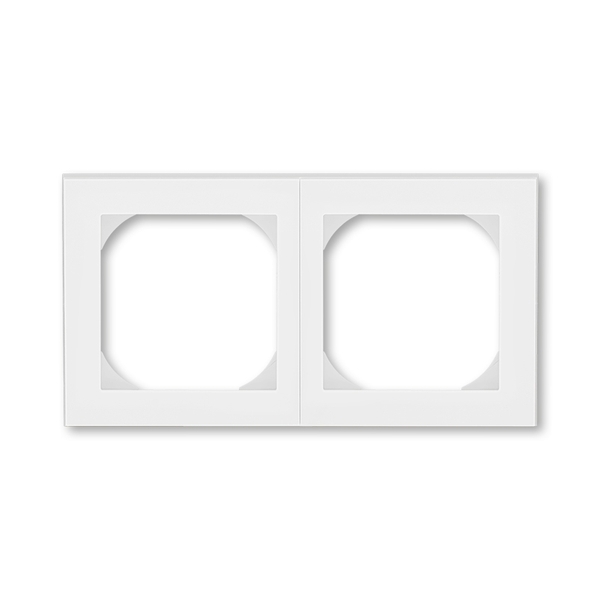 ABB EPJ Levit белый / ледяной Рамка 2 пост, 55х55 (для механизмов BJE) 2CHH015520A4001