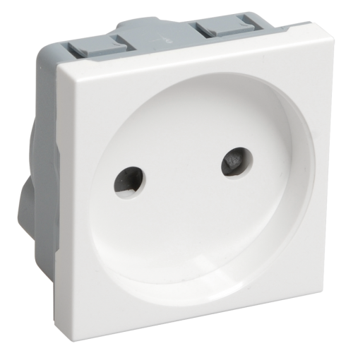 IEK Розетка без з/к 2к, 2 модуля (белая) РКС-20-20-П