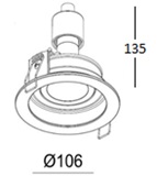 Купить Quest Light Светильник встраиваемый, поворотный, черный, под лампу GU10, IP20 DEEP 80 black