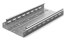 OSTEC Металлический лоток перфорированный 200х50х3000, толщ. 0,7 мм, Сендзимир цинк