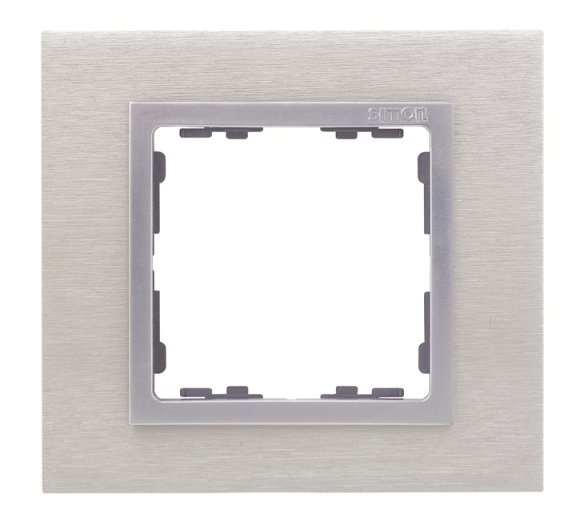 Simon 82 Nature Сталь матовая/Алюминий/Металл Рамка 4-ая 82947-34