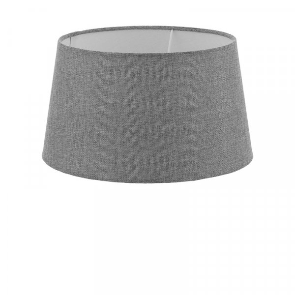 Eglo 49658 Абажур 1+1VINTAGE, 1х60W(E27), Ø300, H165, текстиль, лен, серый
