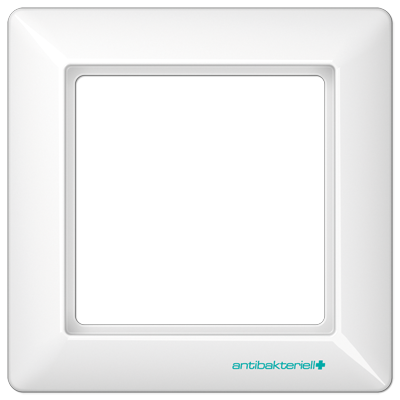JUNG AS 500 Белая Рамка 1-ая антибактериальная ABAS581WW