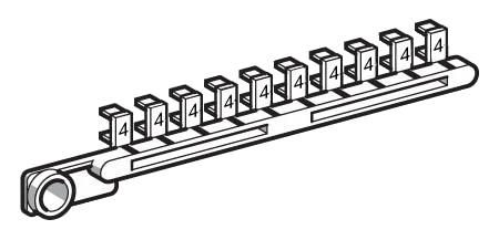 Купить SE Лента маркировки наборной с цифрой 4 (упак.=10 шт.) AB1R4