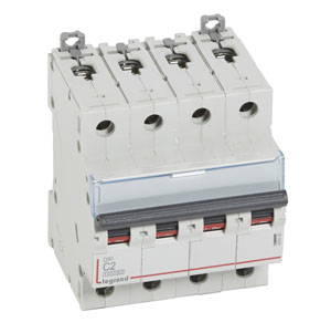 Купить Legrand DX3 Автоматический выключатель 4P 2A (С) 10kA/16kA 409330