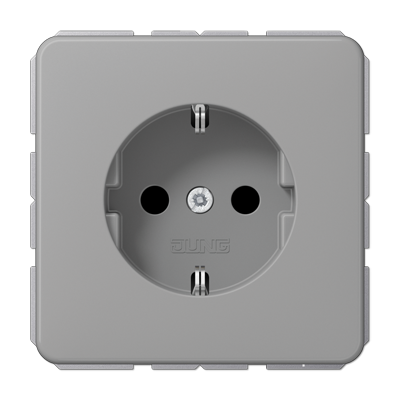 JUNG SCHUKO®-розетка 16 A / 250 B ~, серая CD1521BFGR