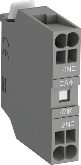 ABB Блок контактный дополнительный CA4-01K (1НЗ) с втычными клеммами для контакторов AF09K...AF38K и реле NF22EK...NF40EK 1SBN010160R1001