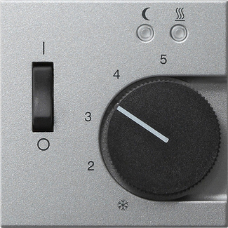 Купить Gira S-55 Алюминий Накладка регулятора теплого пола 149426