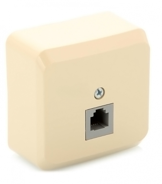 Купить Systeme Electric Этюд наруж Крем Розетка ТЛФ 1-ая