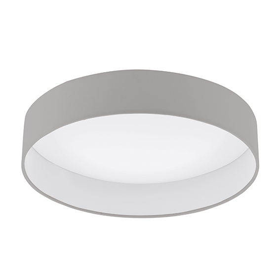 Eglo 96539 Светодиодная люстра PALOMARO 1 диммир., 18W (LED), 405, пластик/текстиль, серо-коричневый Eglo 96539 Светодиодная люстра PALOMARO 1 диммир., 18W (LED), 405, пластик/текстиль, серо-коричневый