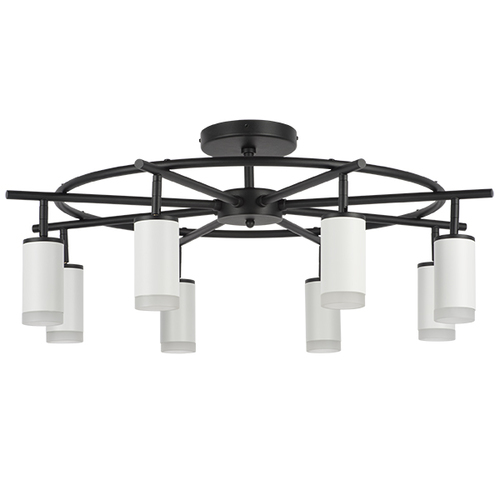 Lightstar LR7183680 Люстра RULLO 8х50W GU10 ЧЕРНЫЙ/БЕЛЫЙ (571718+214436-8+202430-8), шт