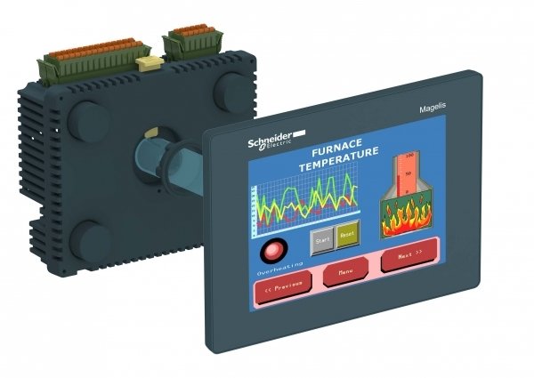 SE Magelis SCU Контроллер с панелью 5,7 с дискретными входами/выходами HMISCU8A5