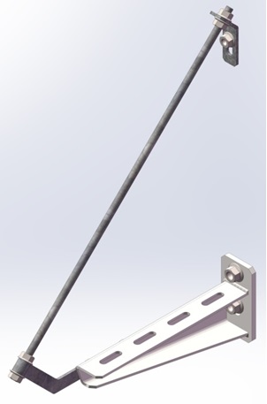 OSTEC Комплект кронштейнов поддерживающих ККПП-135, 10 шт., толщ. 3,0 мм, Сендзимир цинк ККПП-135-10-3,0-СЦ