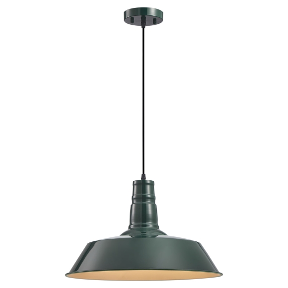 Lussole Подвесной светильник LSP-8708 с металлическим абажуром зеленого цвета