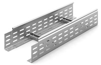OSTEC Лестничный лоток замковый 200х100х6000, толщ. 1,5 мм, Сендзимир цинк