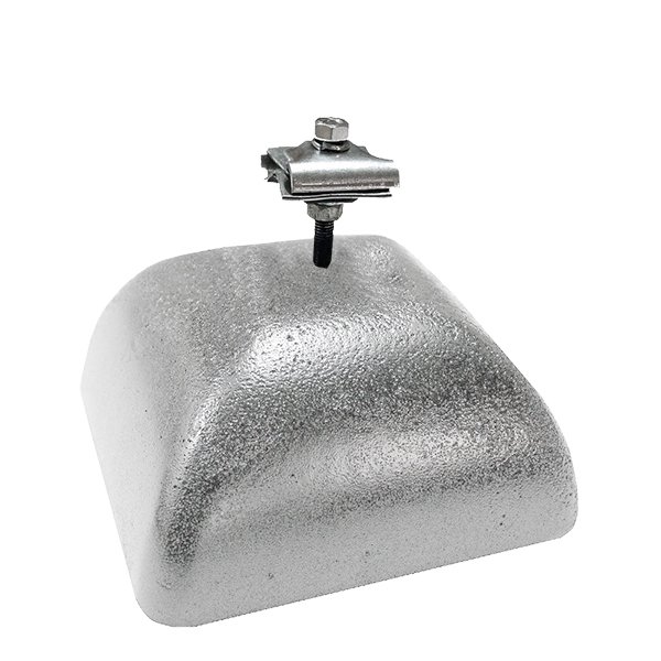 EZETEK Держатель-зажим соединительный круглого проводника 8-10 мм, оцинк. с бетоном 3.5 кг 71925