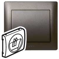 Legrand Galea Life Темная Бронза Накладка аудиорозетки 1-ой 771200