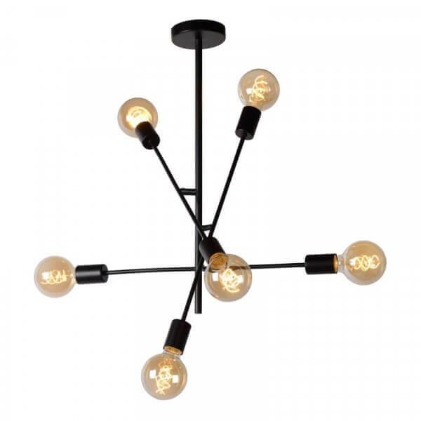 Купить Lucide LESTER Черный Потолочный светильник 21119/06/30