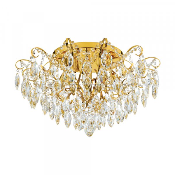 Eglo 39602 Люстра FENOULLET 1, 6х25W (E14), 600, H355, сталь, латунь/хрусталь, прозрачный Eglo 39602 Люстра FENOULLET 1, 6х25W (E14), 600, H355, сталь, латунь/хрусталь, прозрачный